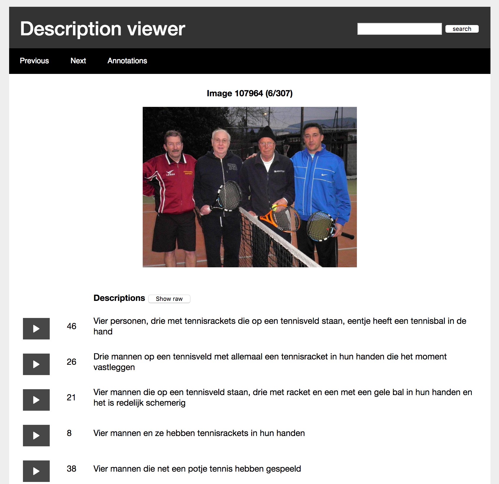 Picture of the browser interface.
